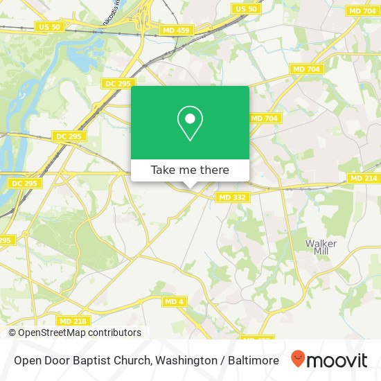 Mapa de Open Door Baptist Church