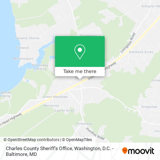 Mapa de Charles County Sheriff's Office