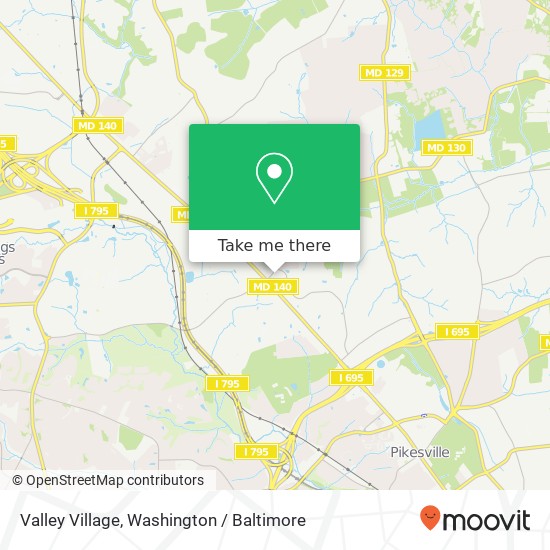 Valley Village map