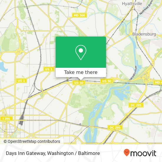 Mapa de Days Inn Gateway