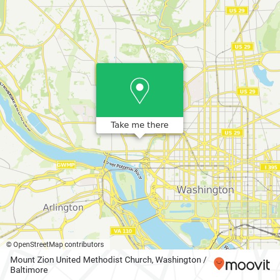 Mapa de Mount Zion United Methodist Church