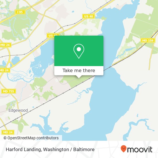 Harford Landing map