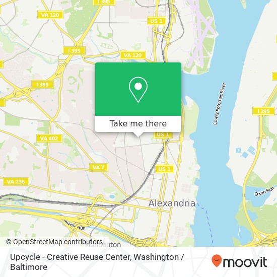 Mapa de Upcycle - Creative Reuse Center