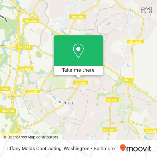 Tiffany Maids Contracting map