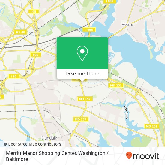 Mapa de Merritt Manor Shopping Center