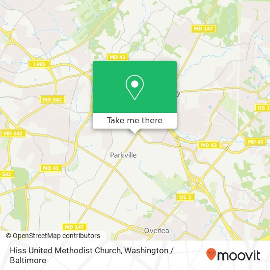 Mapa de Hiss United Methodist Church