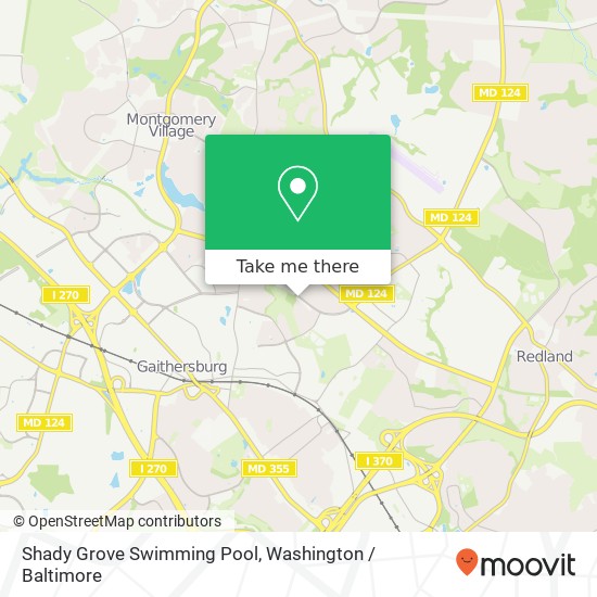 Shady Grove Swimming Pool map