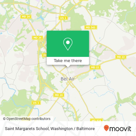Mapa de Saint Margarets School