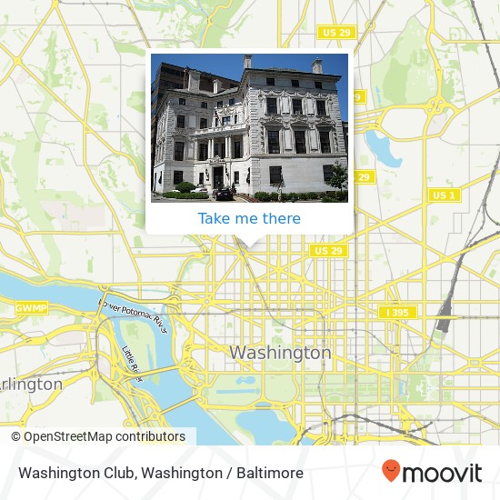 Mapa de Washington Club