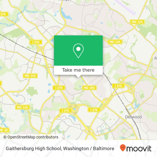 Mapa de Gaithersburg High School