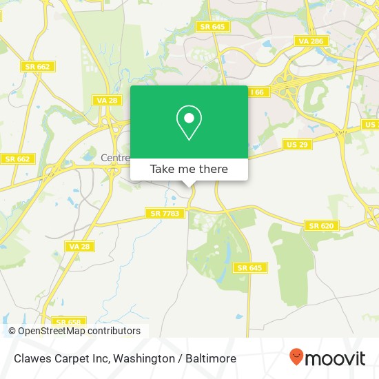 Mapa de Clawes Carpet Inc