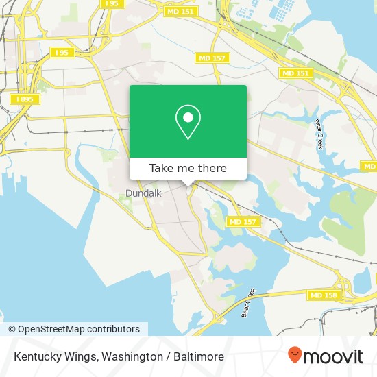 Kentucky Wings map