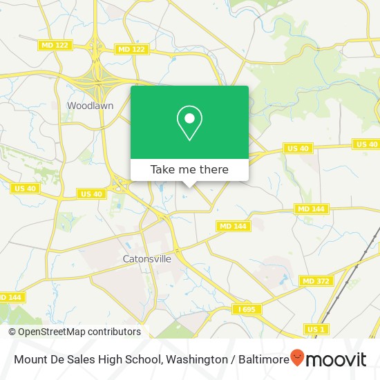 Mapa de Mount De Sales High School