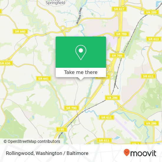 Mapa de Rollingwood