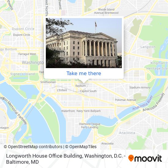 Longworth House Office Building map