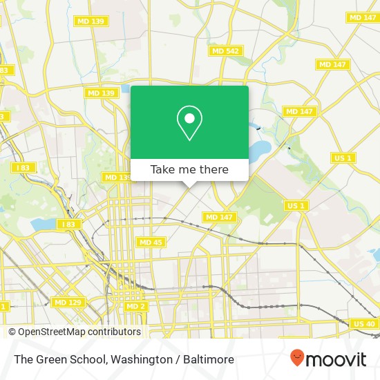 The Green School map