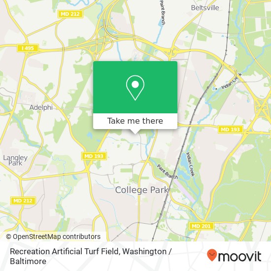 Recreation Artificial Turf Field map