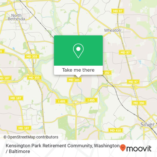 Mapa de Kensington Park Retirement Community