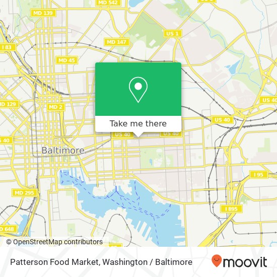 Mapa de Patterson Food Market