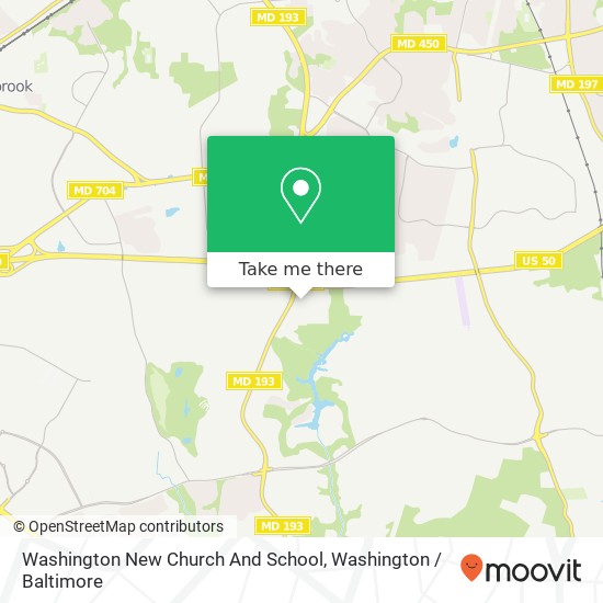 Mapa de Washington New Church And School