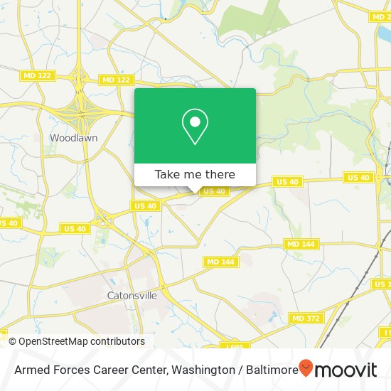 Mapa de Armed Forces Career Center