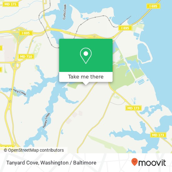 Mapa de Tanyard Cove