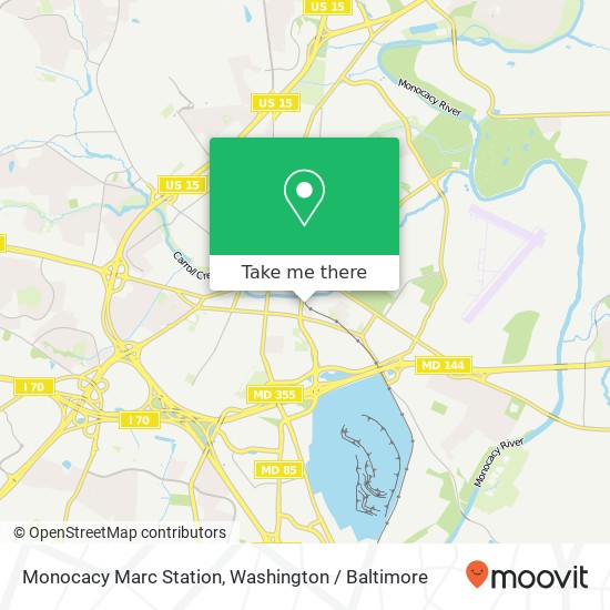 Monocacy Marc Station map