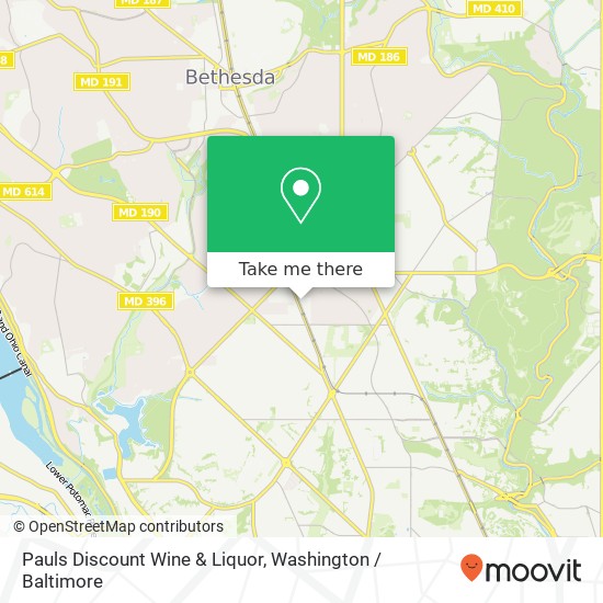Mapa de Pauls Discount Wine & Liquor