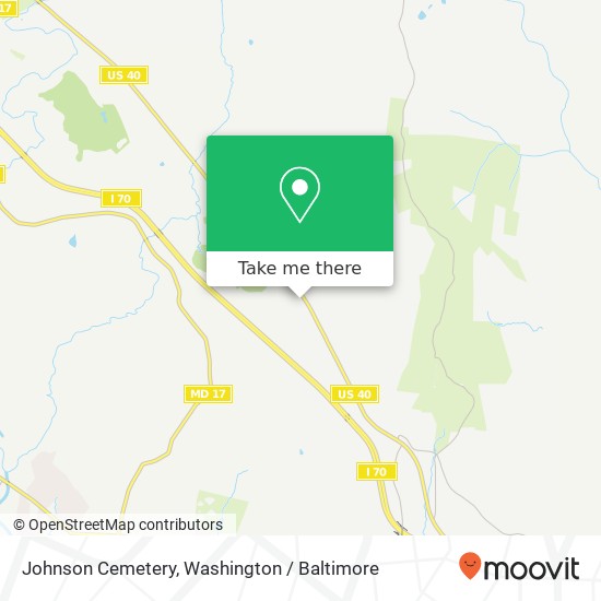 Johnson Cemetery map