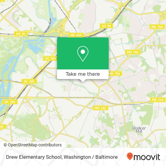 Mapa de Drew Elementary School