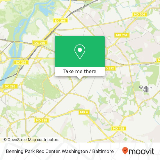 Mapa de Benning Park Rec Center