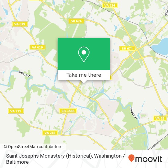 Saint Josephs Monastery (Historical) map