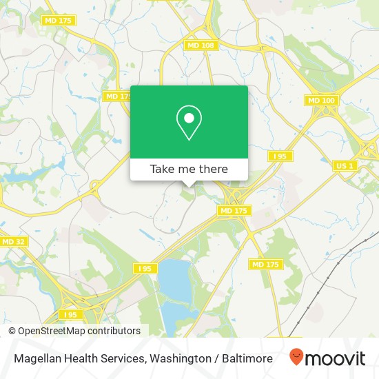 Mapa de Magellan Health Services
