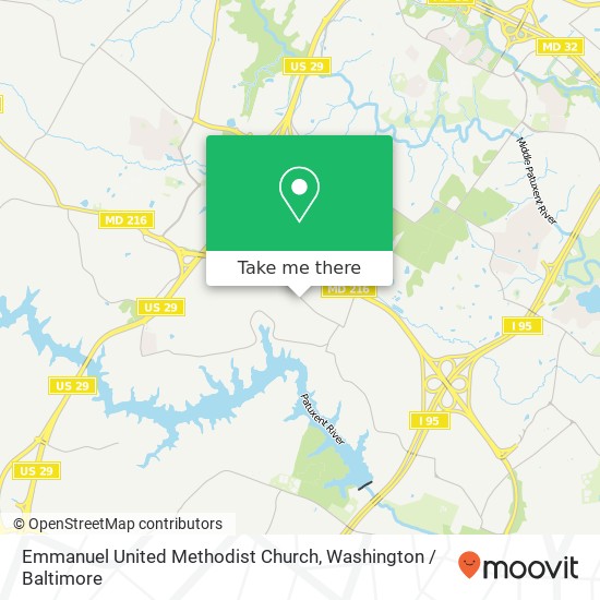 Emmanuel United Methodist Church map