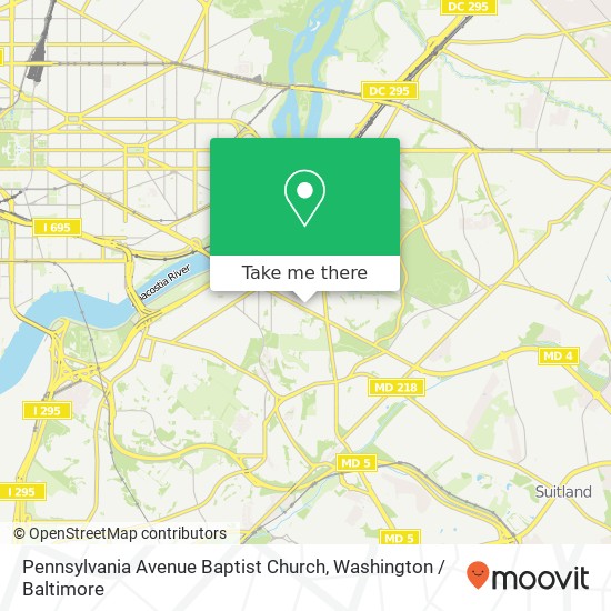 Pennsylvania Avenue Baptist Church map