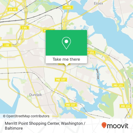 Merritt Point Shopping Center map