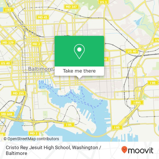 Mapa de Cristo Rey Jesuit High School