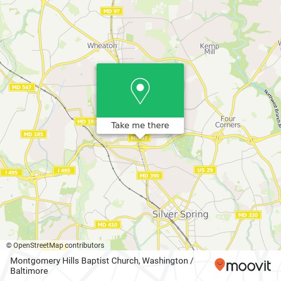 Mapa de Montgomery Hills Baptist Church