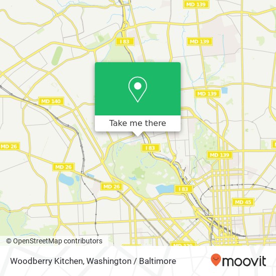 Woodberry Kitchen map