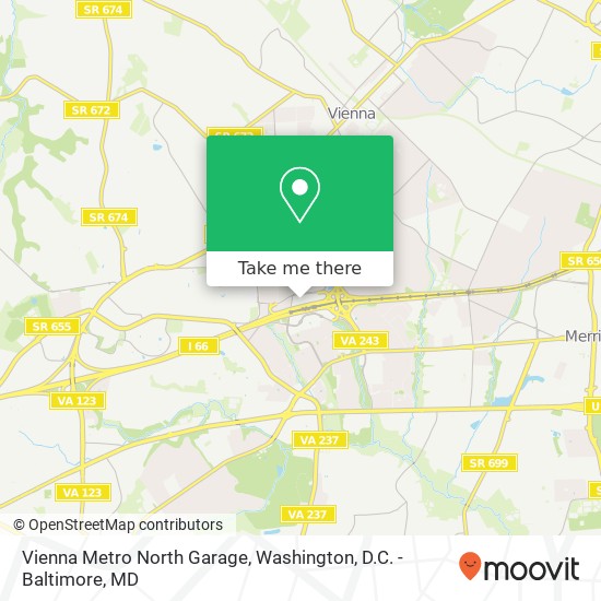 Vienna Metro North Garage map