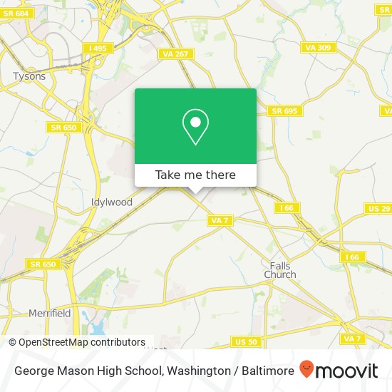 Mapa de George Mason High School