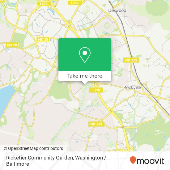 Ricketier Community Garden map