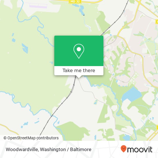 Woodwardville map