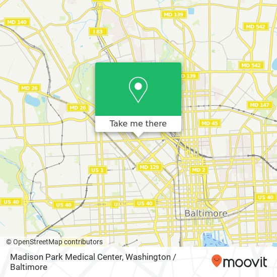 Mapa de Madison Park Medical Center