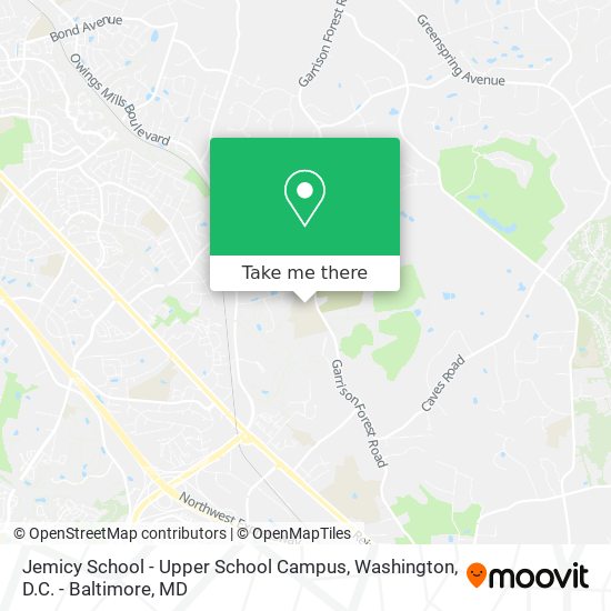 Jemicy School - Upper School Campus map