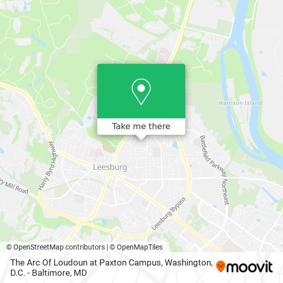 The Arc Of Loudoun at Paxton Campus map