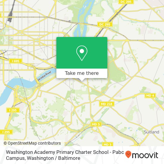 Mapa de Washington Academy Primary Charter School - Pabc Campus