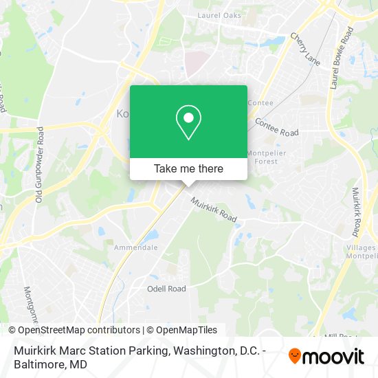 Muirkirk Marc Station Parking map