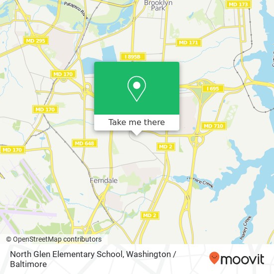 Mapa de North Glen Elementary School