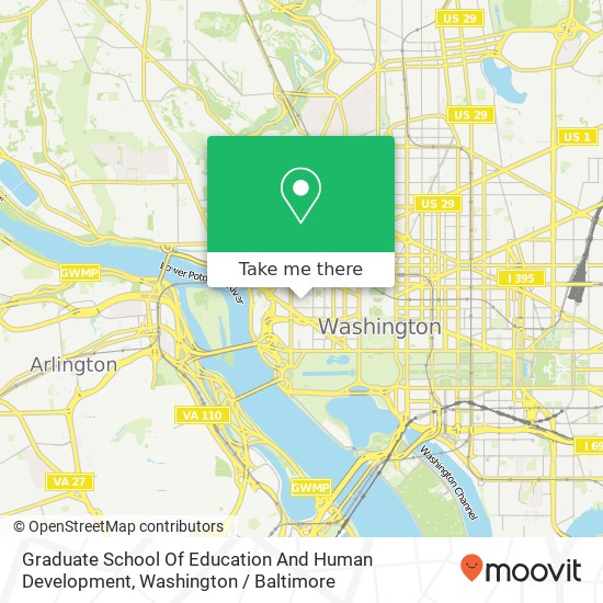 Mapa de Graduate School Of Education And Human Development